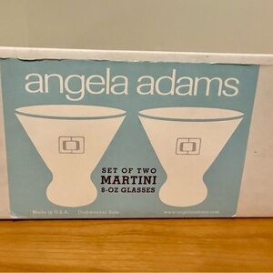 Angela Adams martini glasses-pair